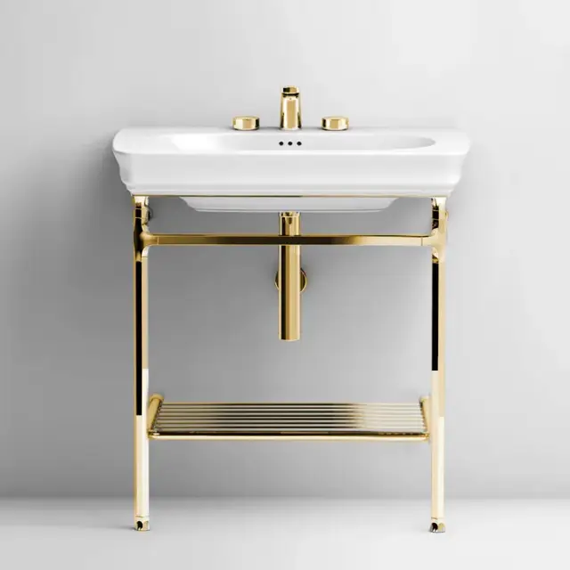 Консоль для ванной комнаты Art Ceram CIVITAS CIA002.73 золото антик