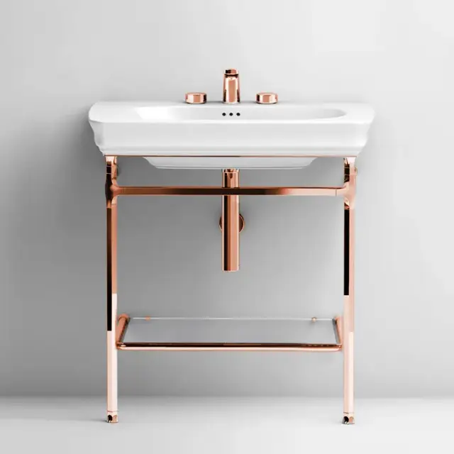 Консоль для ванной комнаты Art Ceram CIVITAS CIA003.77 розовое золото