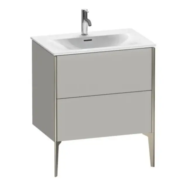 База под раковину Duravit XViu XV43010B107 Concrete Grey Matt-07/рама champagne матовый-B1