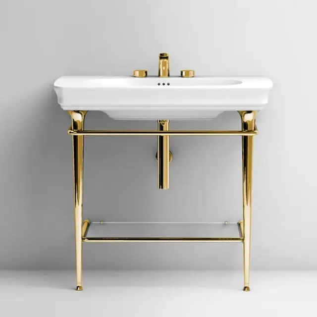 Консоль для ванной комнаты Art Ceram CIVITAS CIA009.73 золото антик