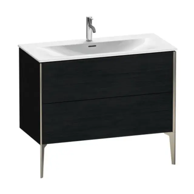 База под раковину Duravit XViu XV43030B116 Black Oak-16/рама champagne матовый-B1