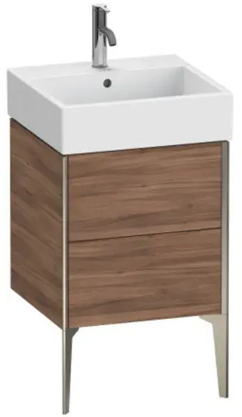 База под раковину Duravit XViu XV45330B179 Natural Walnut-79/рама champagne матовый-B1