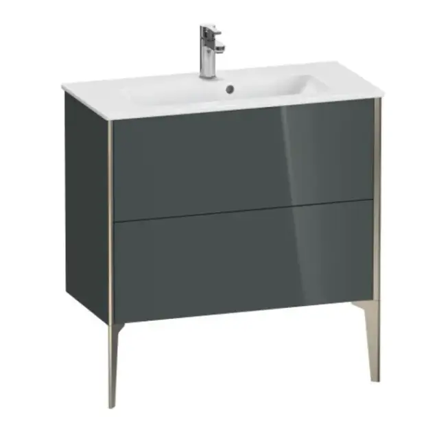 База под раковину Duravit XViu XV44890B138 Dolomiti Grey High Gloss-38/рама champagne матовый-B1