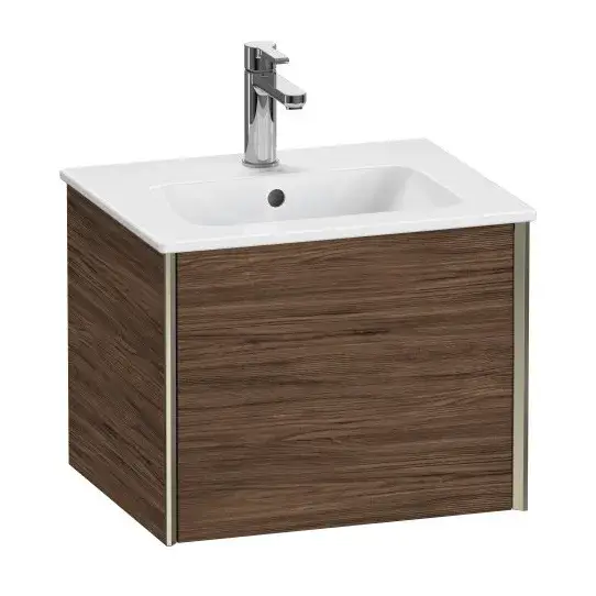 База под раковину Duravit XViu XV42150B121 Walnut Dark-21/рама champagne матовый-B1