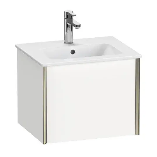 База под раковину Duravit XViu XV42150B118 белый матовый-18/рама champagne матовый-B1