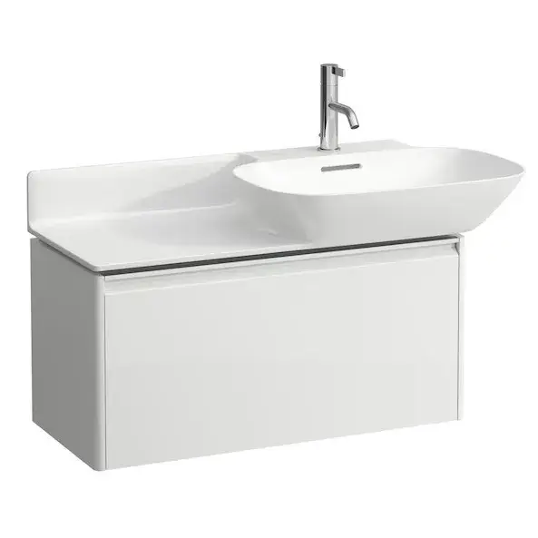 База под раковину LAUFEN BASE 4.0300.1.110.261.1 белый глянцевый-261/ручка-анодир.алюминий