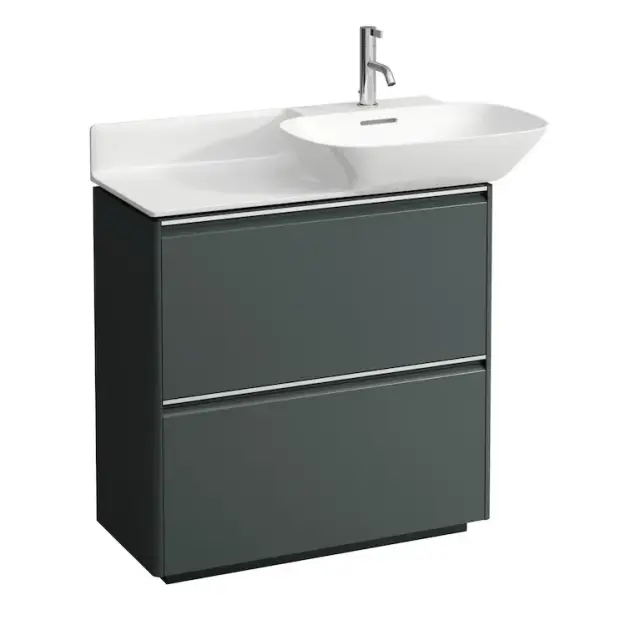 База под раковину LAUFEN BASE 4.0300.2.110.266.1 traffic grey-266/ручка-анодир.алюминий