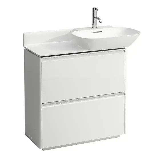 База под раковину LAUFEN BASE 4.0300.2.110.261.1 белый глянцевый-261/ручка-анодир.алюминий