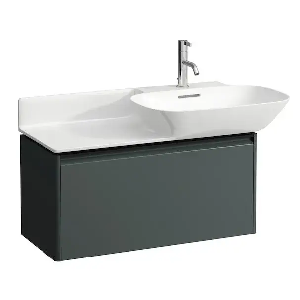 База под раковину LAUFEN BASE 4.0300.3.110.266.1 traffic grey-266/ручка-черный алюминий