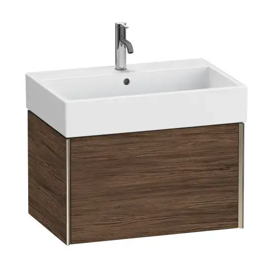 База под раковину Duravit XViu XV42350B121 Walnut Dark-21/рама champagne матовый-B1