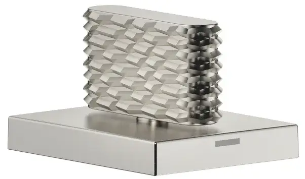 Вентиль боковой запирание влево горячий 60x47 мм платина матовая