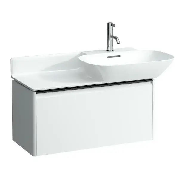 База под раковину LAUFEN BASE 4.0300.3.110.260.1 белый матовый-260/ручка-черный алюминий