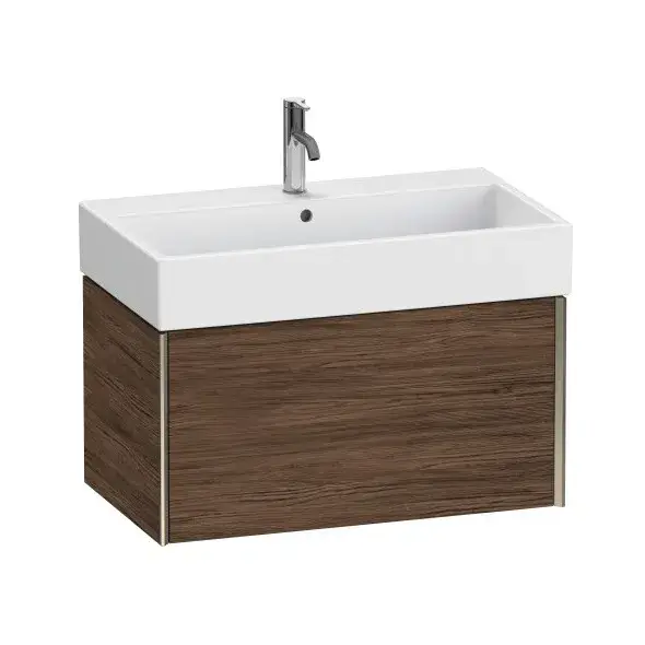 База под раковину Duravit XViu XV42360B121 Walnut Dark-21/рама champagne матовый-B1