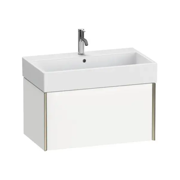 База под раковину Duravit XViu XV42360B118 белый матовый-18/рама champagne матовый-B1