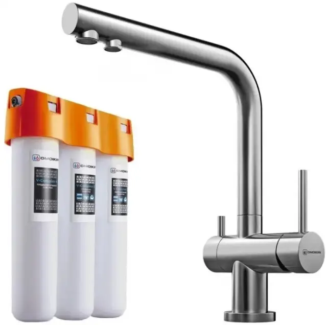 Смеситель для кухни Omoikiri NAGANO 4011.8028 нержавеющая сталь