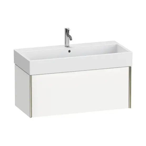 База под раковину Duravit XViu XV42370B118 белый матовый-18/рама champagne матовый-B1