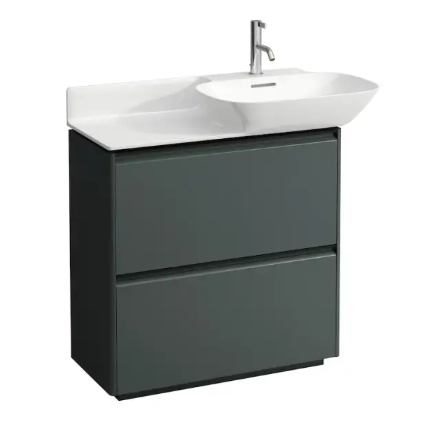 База под раковину LAUFEN BASE 4.0300.4.110.266.1 traffic grey-266/ручка-черный алюминий