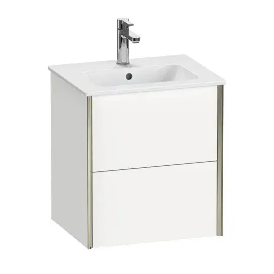 База под раковину Duravit XViu XV43150B118 белый матовый-18/рама champagne матовый-B1