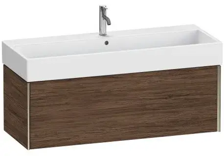 База под раковину Duravit XViu XV42380B121 Walnut Dark-21/рама champagne матовый-B1