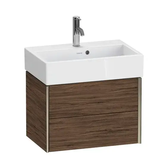 База под раковину Duravit XViu XV43160B121 Walnut Dark-21/рама champagne матовый-B1