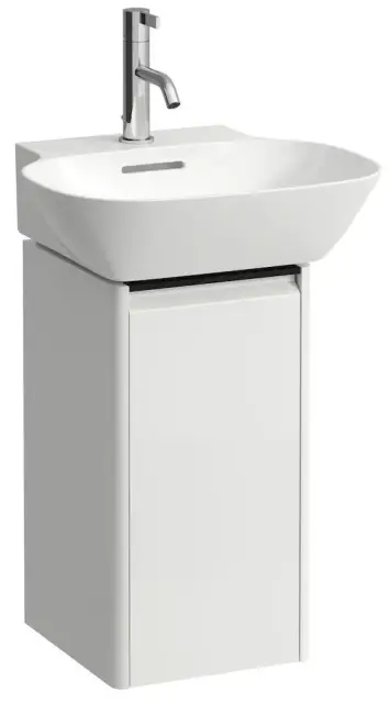 База под раковину LAUFEN BASE 4.0301.3.110.261.1 белый глянцевый-261/ручка-черный алюминий