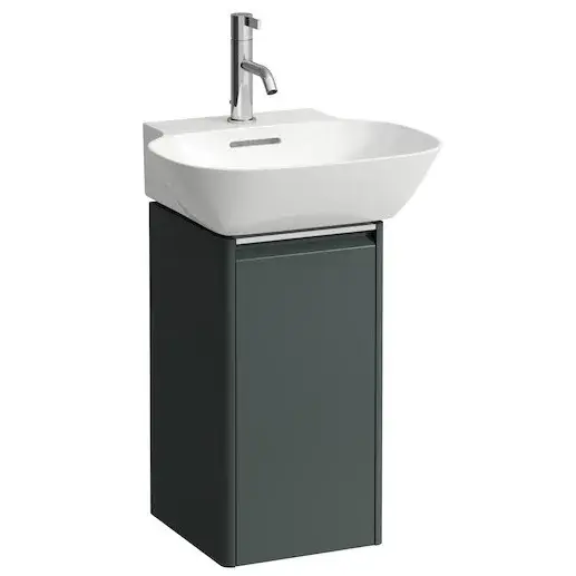 База под раковину LAUFEN BASE 4.0301.2.110.266.1 traffic grey-266/ручка-анодир.алюминий