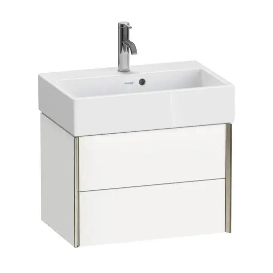 База под раковину Duravit XViu XV43160B118 белый матовый-18/рама champagne матовый-B1