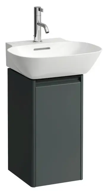 База под раковину LAUFEN BASE 4.0301.3.110.266.1 traffic grey-266/ручка-черный алюминий