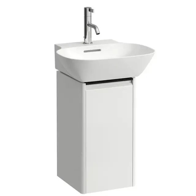 База под раковину LAUFEN BASE 4.0301.4.110.261.1 белый глянцевый-261/ручка-черный алюминий