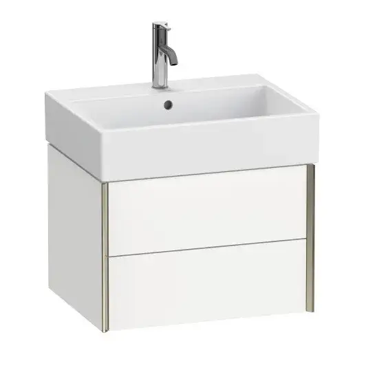 База под раковину Duravit XViu XV43340B118 белый матовый-18/рама champagne матовый-B1