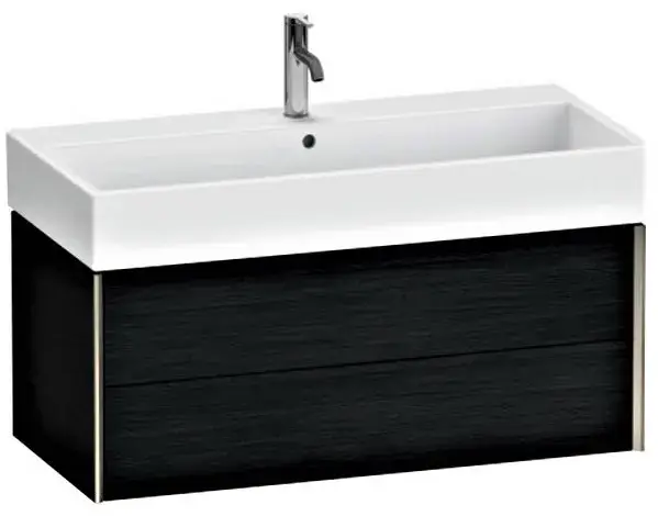 База под раковину Duravit XViu XV43370B116 Black Oak-16/рама champagne матовый-B1