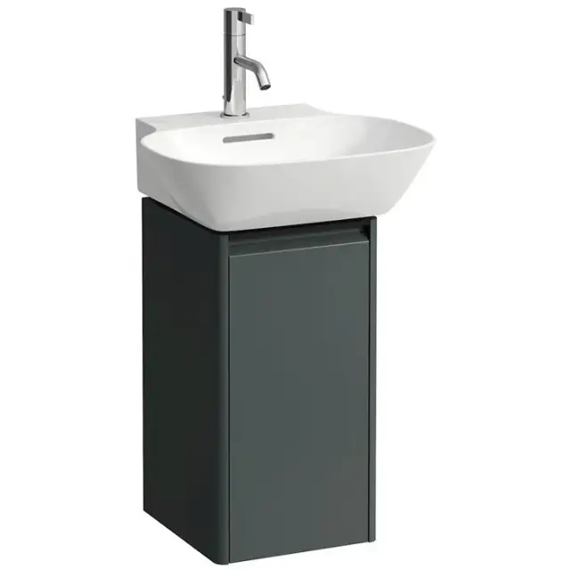 База под раковину LAUFEN BASE 4.0301.4.110.266.1 traffic grey-266/ручка-черный алюминий