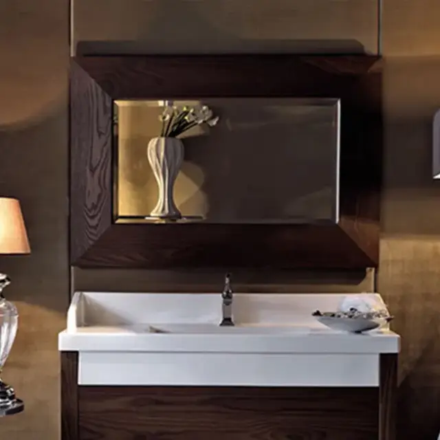 Зеркало для ванной Kerasan Bentley 918147 темный ясень