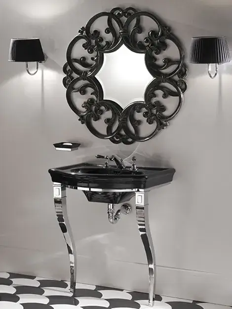 Консоль для ванной комнаты Devon&Devon Marlene consolle DEMARLENECR + IBLG1FNET хром