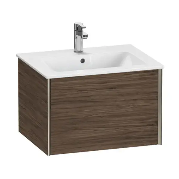 База под раковину Duravit XViu XV40250B121 Walnut Dark-21/рама champagne матовый-B1