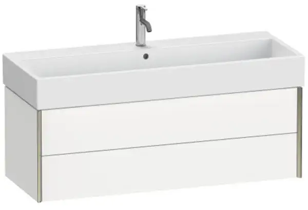 База под раковину Duravit XViu XV43380B118 белый матовый-18/рама champagne матовый-B1