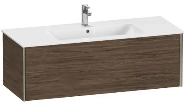 База под раковину Duravit XViu XV40280B121 Walnut Dark-21/рама champagne матовый-B1