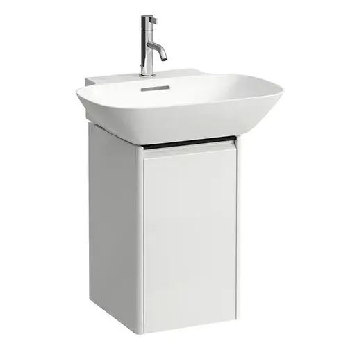 База под раковину LAUFEN BASE 4.0302.3.110.261.1 белый глянцевый-261/ручка-черный алюминий