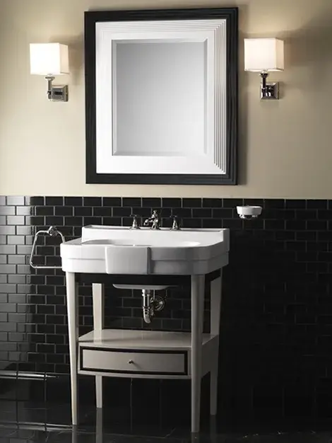 Консоль для ванной комнаты Devon&Devon Bogart EFBOGARTWG + IBLG1FBOG warm grey