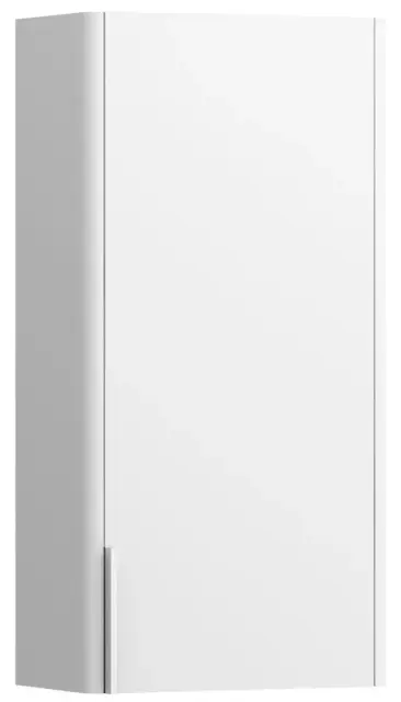 Шкафчик 1 дверка DX 35*18.5*70h белый матовый-260/ручка-алюминий