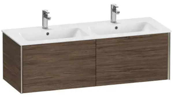 База под раковину Duravit XViu XV40290B121 Walnut Dark-21/рама champagne матовый-B1