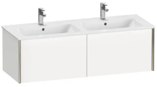 База под раковину Duravit XViu XV40290B118 белый матовый-18/рама champagne матовый-B1