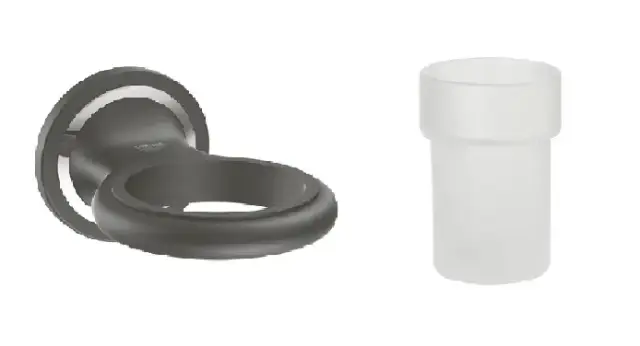 Аксессуар для ванной GROHE Ondus 40390000 + 40376KSO стекло матовое / черный бархат