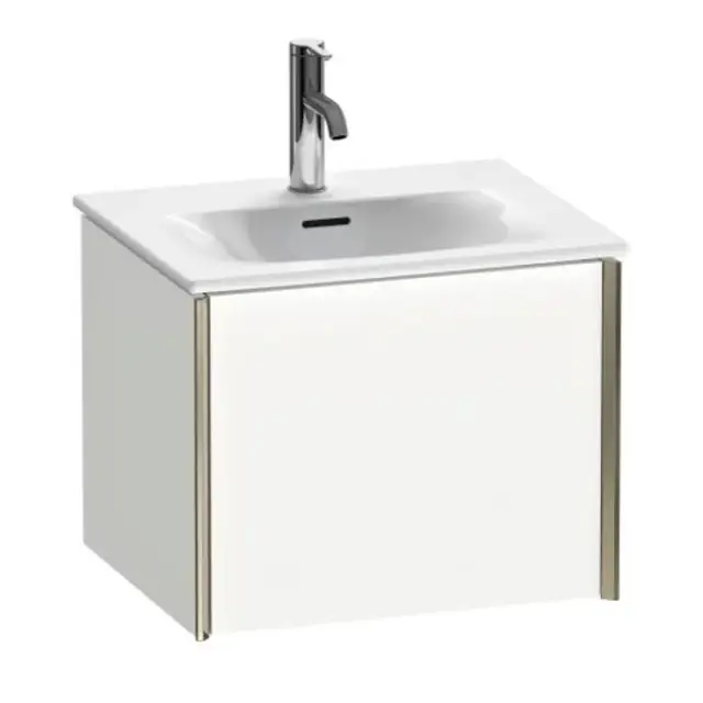 База под раковину Duravit XViu XV40310B118 белый матовый-18/рама champagne матовый-B1