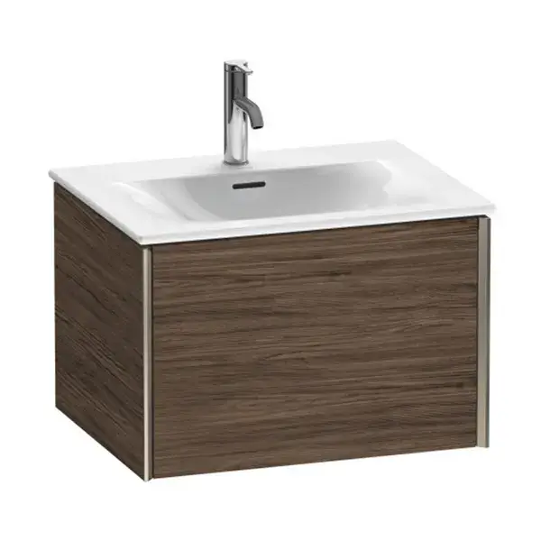 База под раковину Duravit XViu XV40320B121 Walnut Dark-21/рама champagne матовый-B1