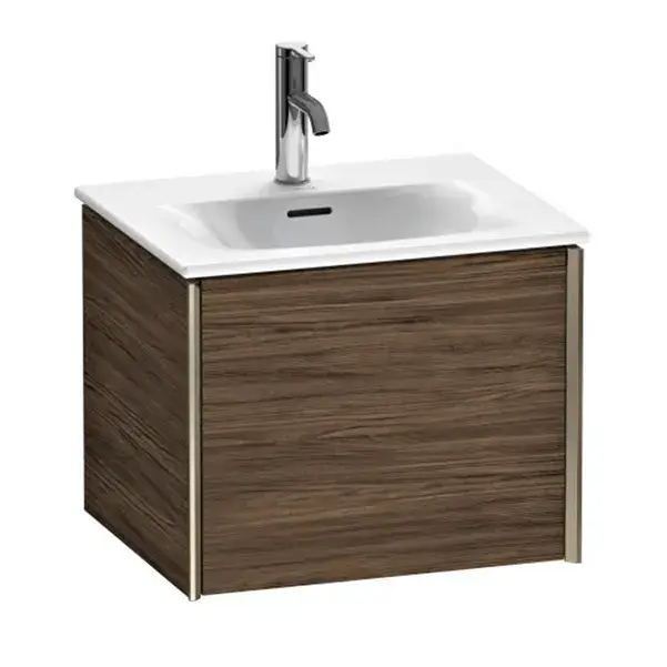 База под раковину Duravit XViu XV40310B121 Walnut Dark-21/рама champagne матовый-B1