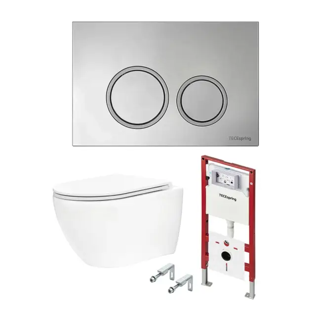 Комплект с подвесным унитазом Tece TECEspring