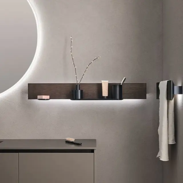 Держатель для полотенец Arbi REED V693 NERO SPAZZOLATO/фронт-ROVERE MASAI