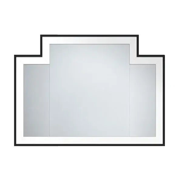 Зеркало для ванной Devon&Devon SMALL VOGUE 1 DEVOGUEP1 рама-PURE WHITE LUCIDO, кант-черный