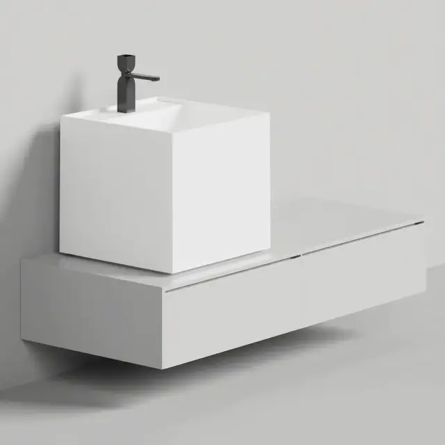 Раковина накладная матовая SALINI ARMONIA SQUARE TOP 03